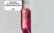 Load image into Gallery viewer, SOUL ROSE 95% Organic Hydrating Facial Spray Sample 2 OZ.