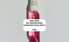 Load image into Gallery viewer, SOUL ROSE 95% Organic Hydrating Facial Spray Sample 2 OZ.
